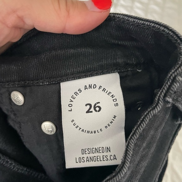 Lovers & Friends black ultra high rise slim boot denim - Picture 11 of 14